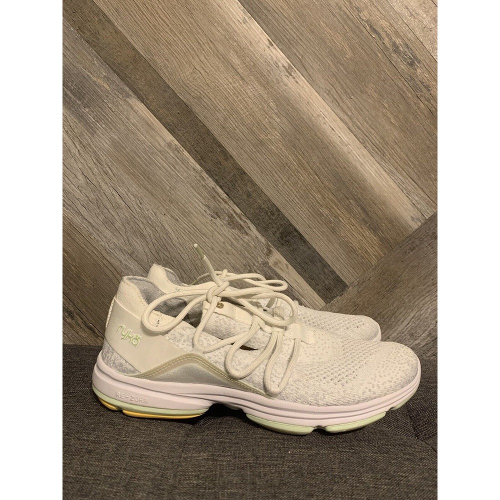Ryka Diffuse Womens Size 7.5 White Black sneakers Running Shoes